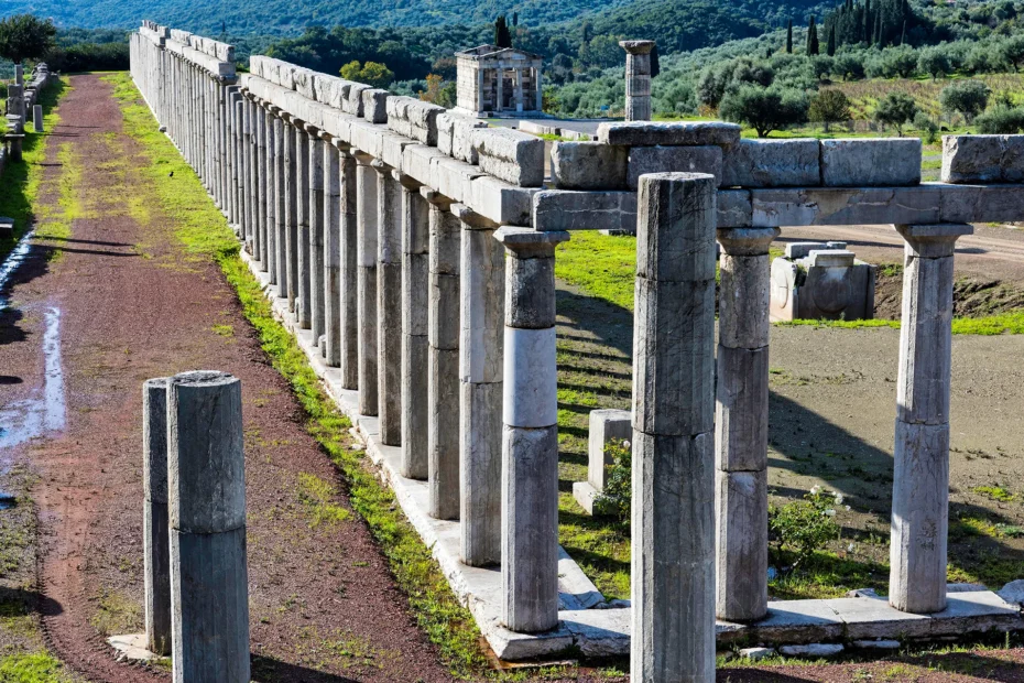 Ruins of the ancient city of Messene in the Peloponnese