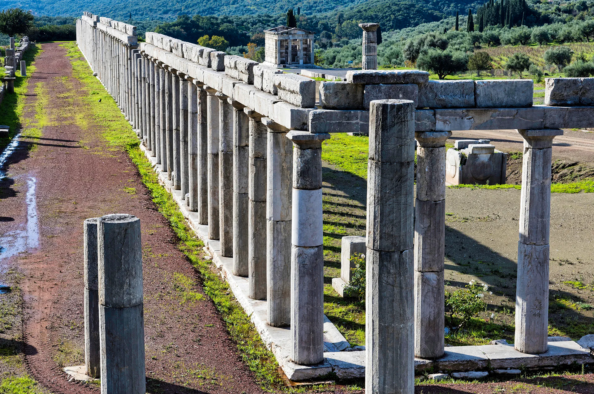 Ruins of the ancient city of Messene in the Peloponnese