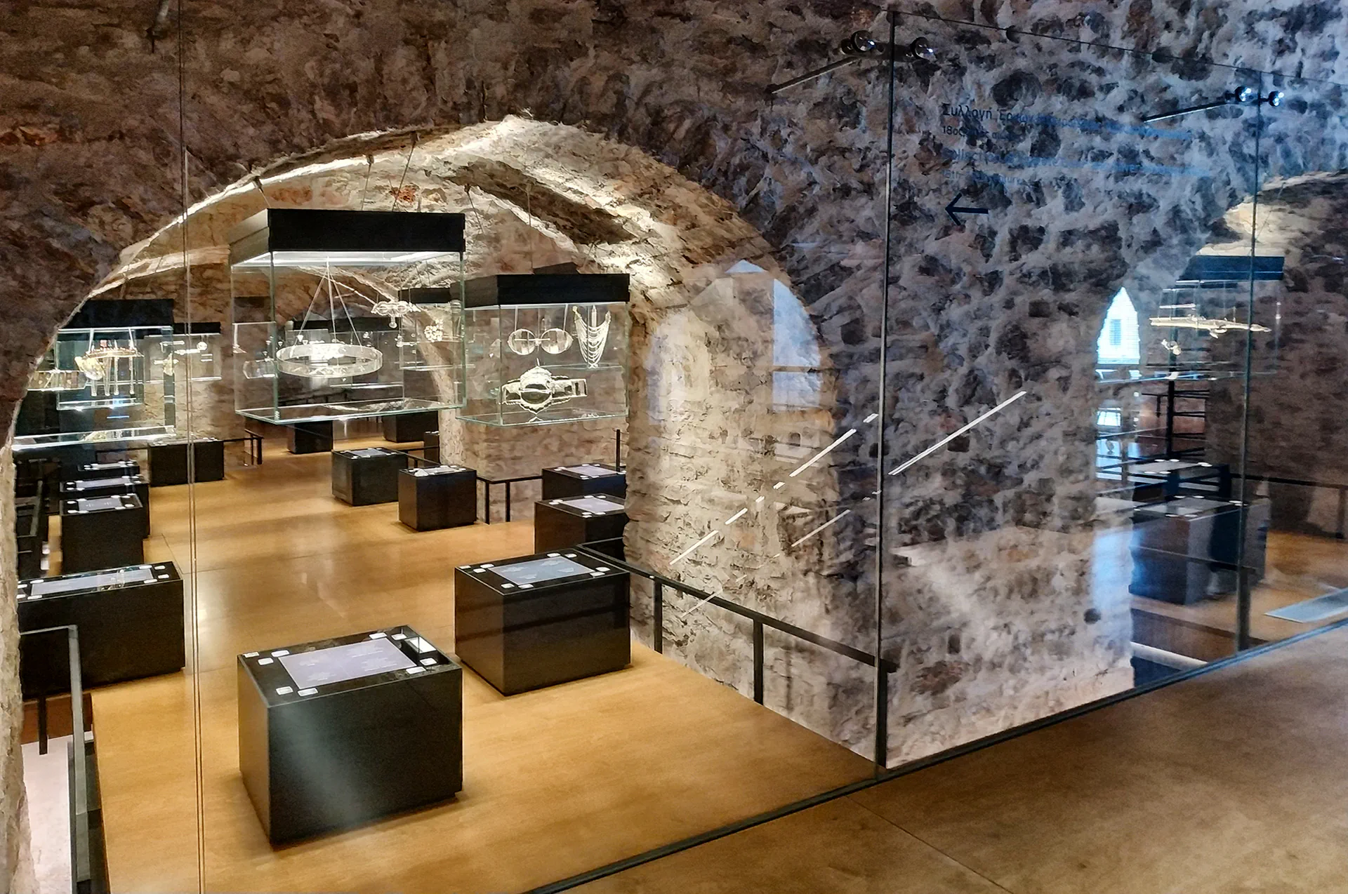 Interior of Ioannina’s Silversmithing Museum.