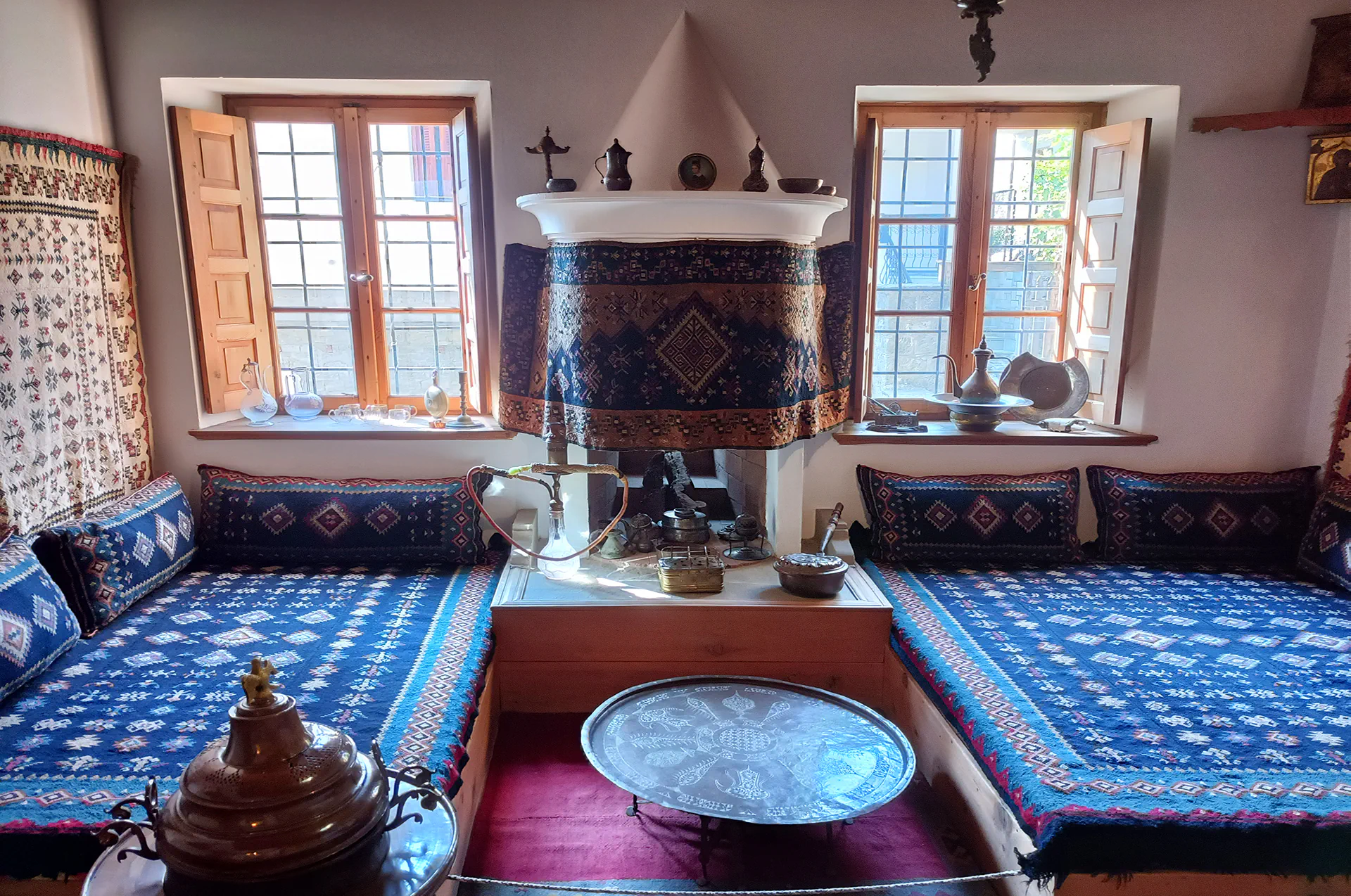 Traditional 19th-century bedroom setup inside the museum.
