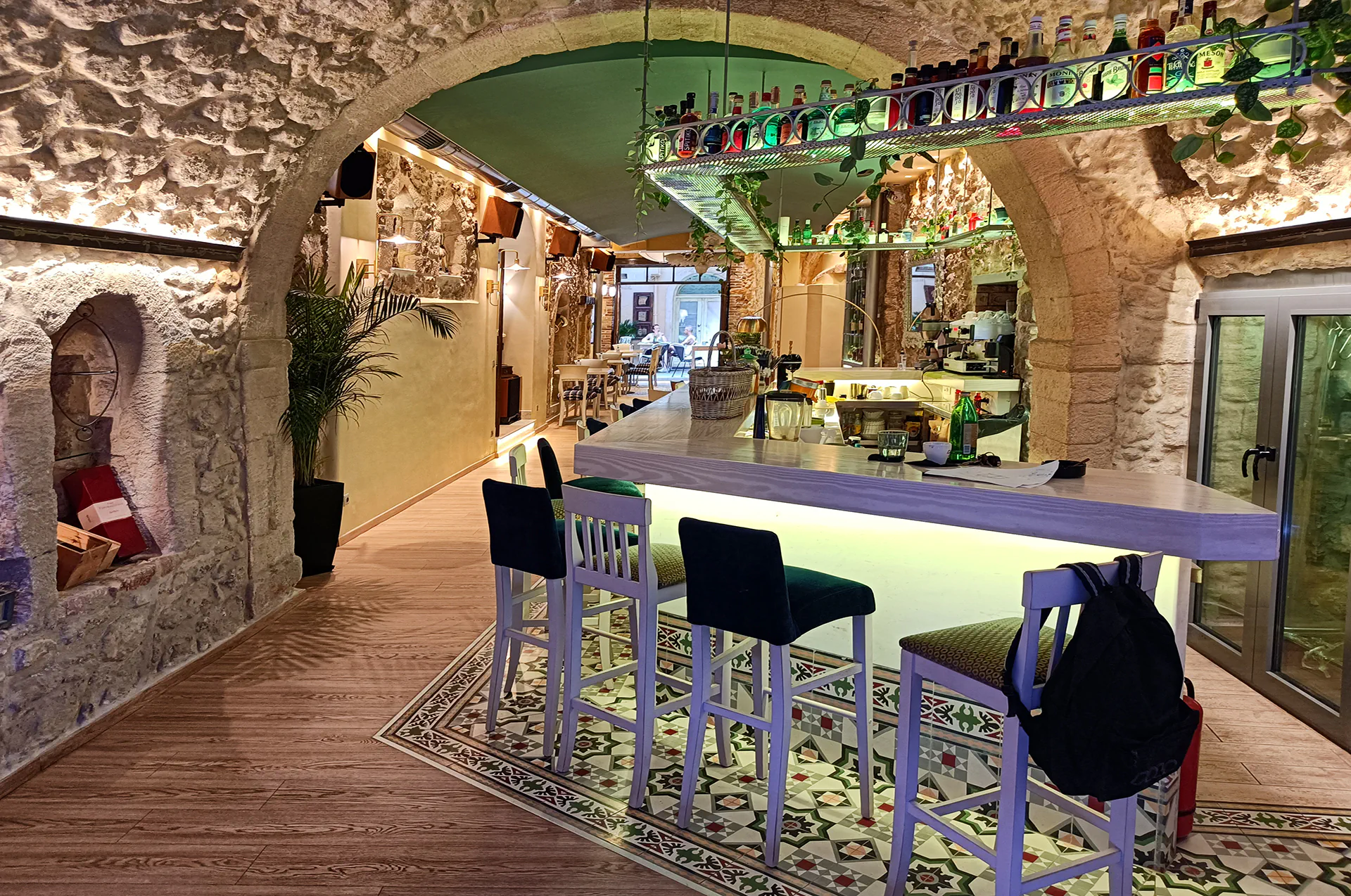 Ornate interior of the 17th-century Venetian mansion in Rethymno.
